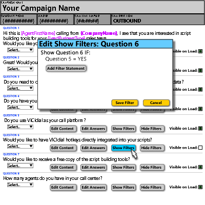 Editing dynamic branch logic